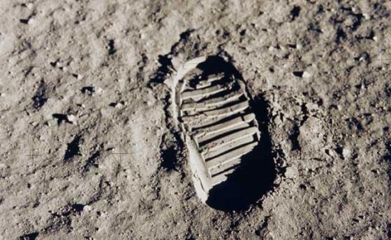 Apollo 11 boot print (NASA)