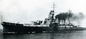 Heavy cruiser Kinugasa 