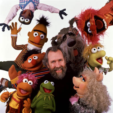 Jim Henson and his famous Muppets